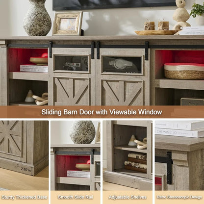 32'' Tall LED Fireplace TV Entertainment Center