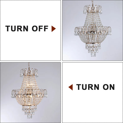Contemporary Gold Luxury Crystal Chandeliers