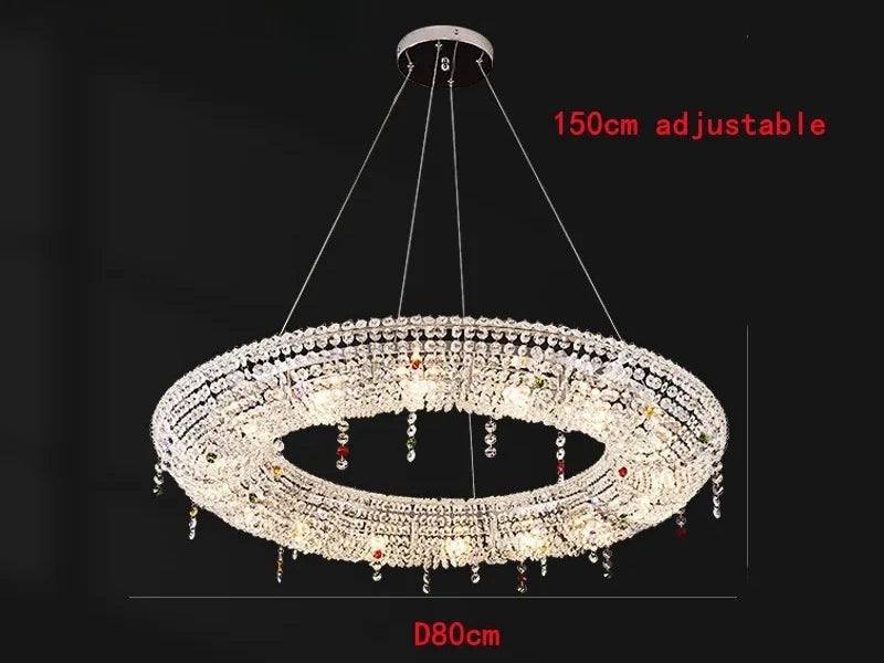 Nordic Luxury Crystal LED Chandelier