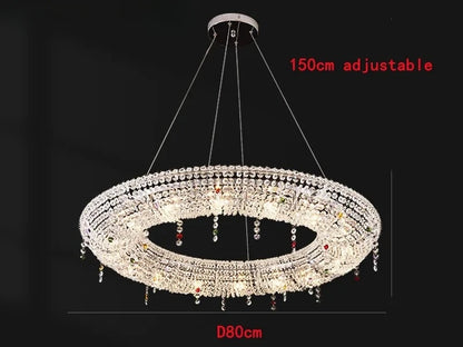 Nordic Luxury Crystal LED Chandelier