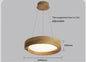 Wabi-sabi Wood Color LED Chandelier Nordic Design Pendant Light