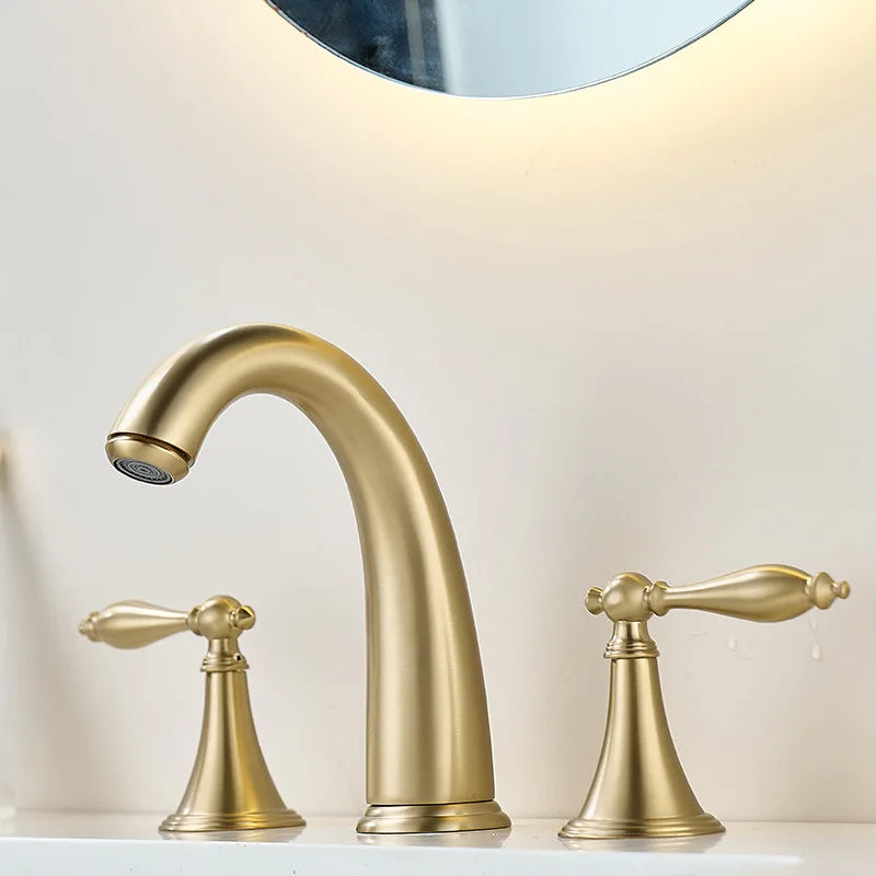 3 Holes Nordic Style Basin Faucet