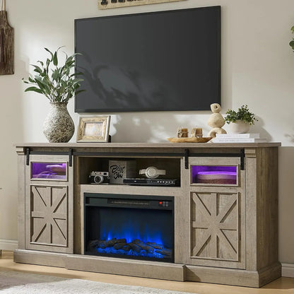 32'' Tall LED Fireplace TV Entertainment Center