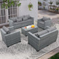 5 Piece Wicker Outdoor Patio Furniture Sets