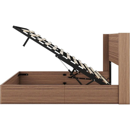 Wood Lift Up Storage  Queen Size Bed
