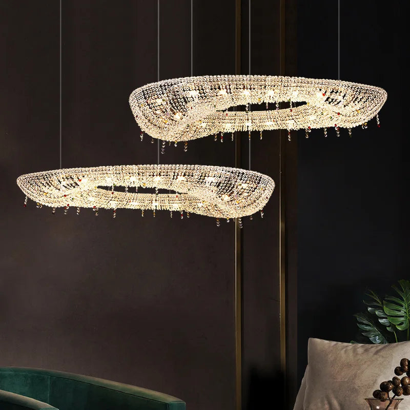 Nordic Luxury Crystal LED Chandelier