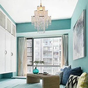 3 Tiers Acrylic Beaded Chandelier