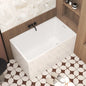 47" Gloss White Finish Acrylic Freestanding Bathtub
