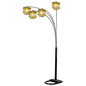 Arch Arms Floor Lamp w/ Black Finish