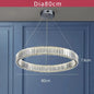 Modern Luxury Crystal Ring Chandelier
