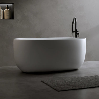47'' Modern Independent Surface Resin Stone Bathtub