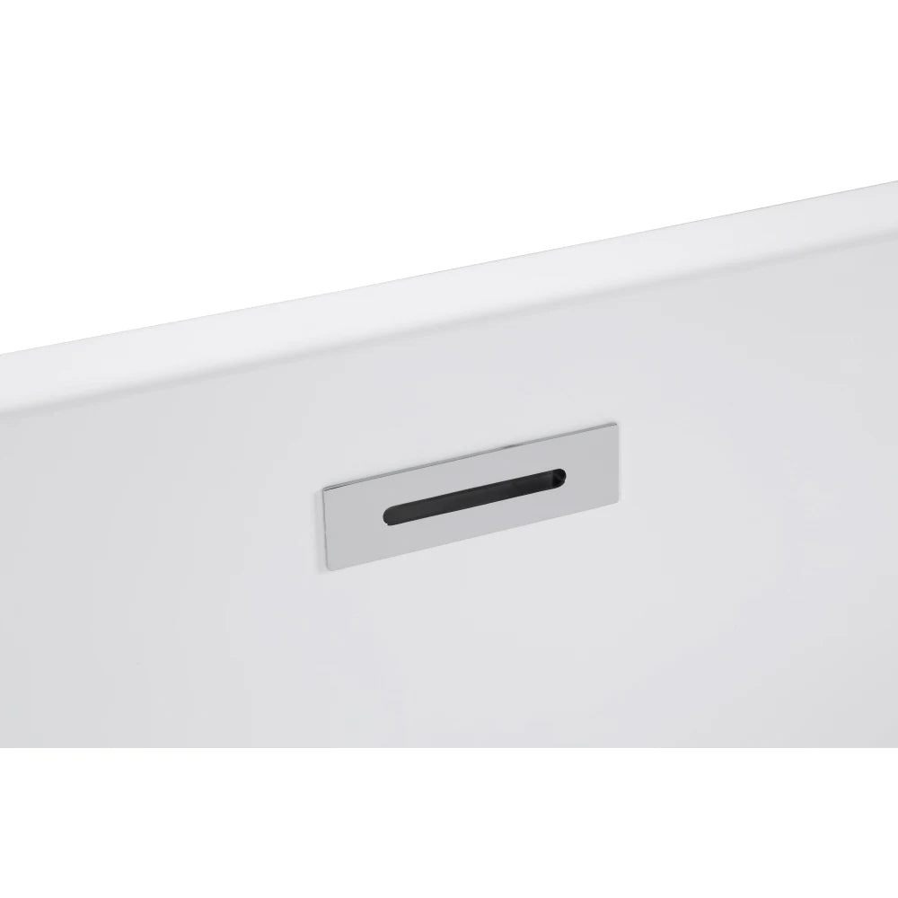 47" Gloss White Finish Acrylic Freestanding Bathtub