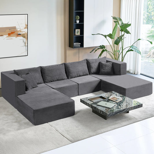 Gray Sectional Sofa Couch
