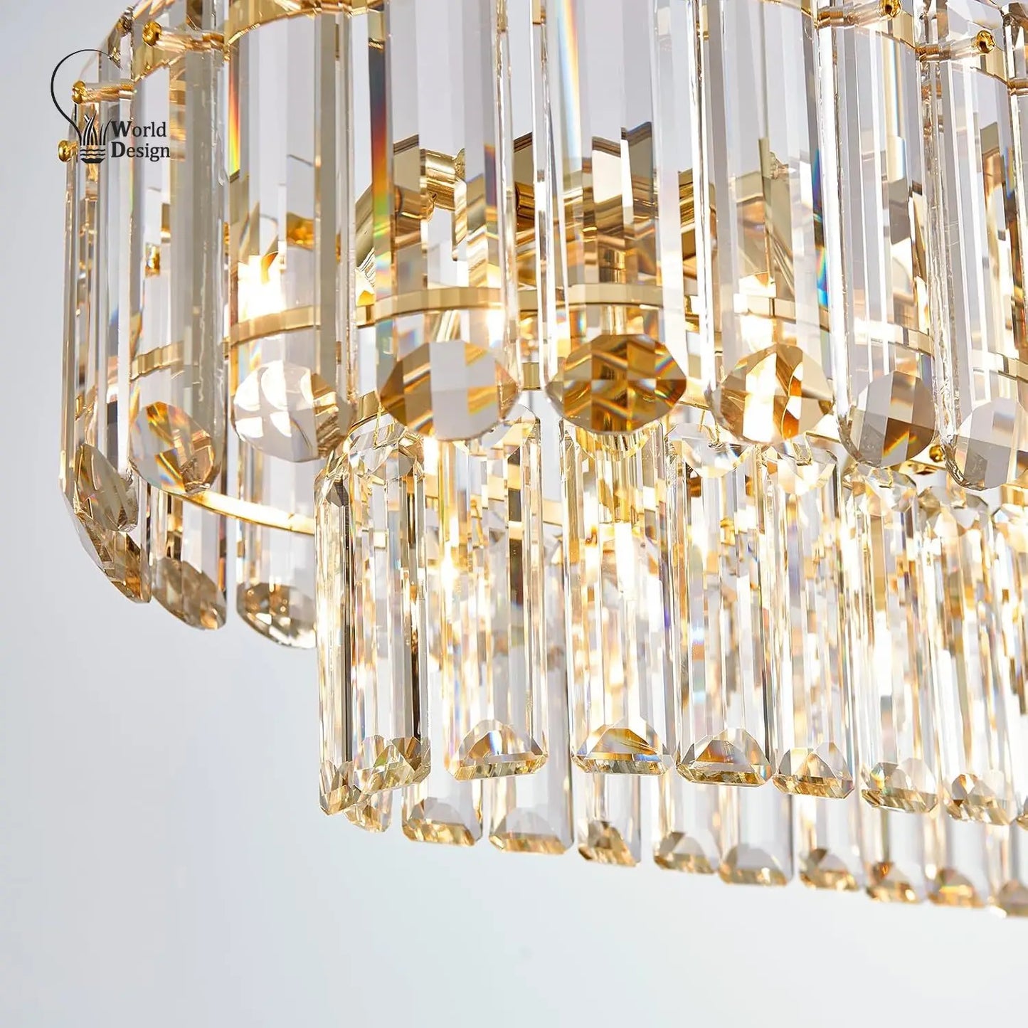 Gold Crystal Chandelier
