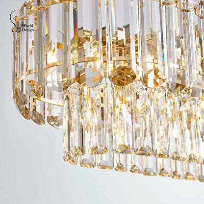 Gold Crystal Chandelier