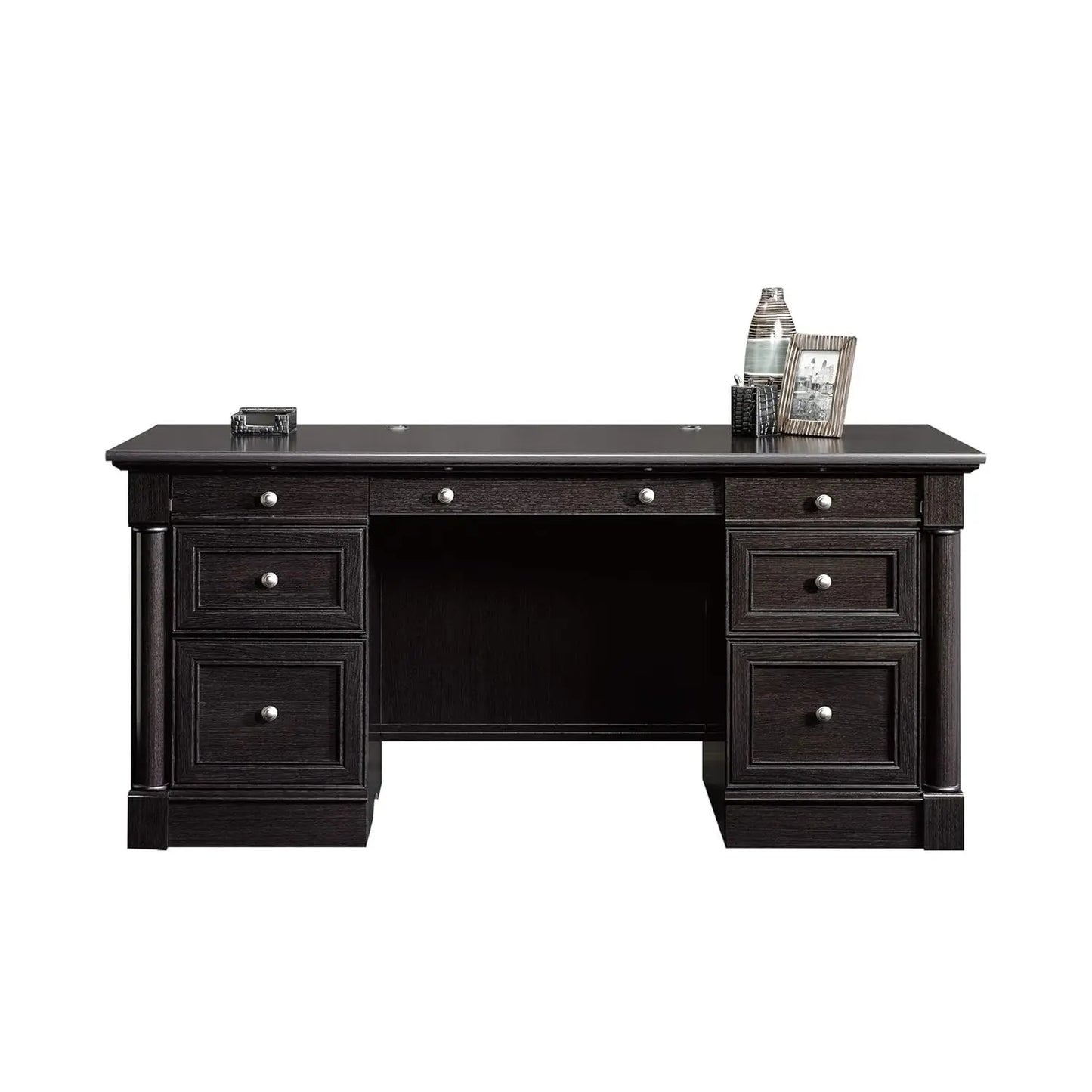 Vintage Oak Finish Executive Desk
