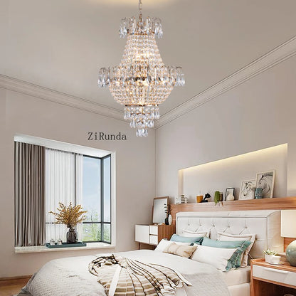 Contemporary Gold Luxury Crystal Chandeliers
