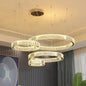 Modern Luxury Crystal Ring Chandelier