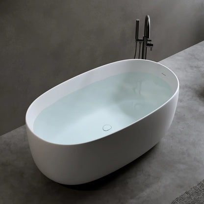 47'' Modern Independent Surface Resin Stone Bathtub