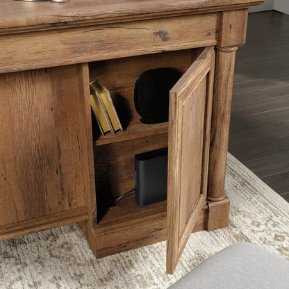 Vintage Oak Finish Executive Desk