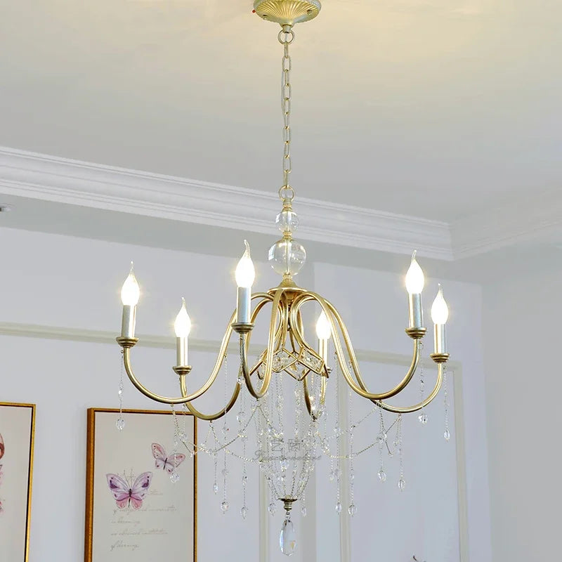 French Antique Crystal Chandelier