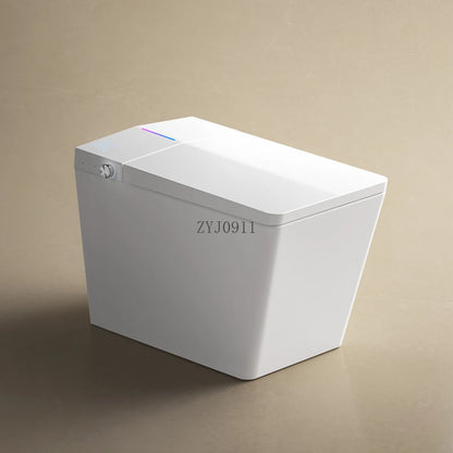 Square Smart Toilet with Built-in Tank for Modern Bathroom