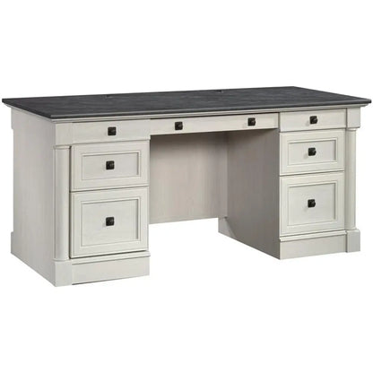 Vintage Oak Finish Executive Desk