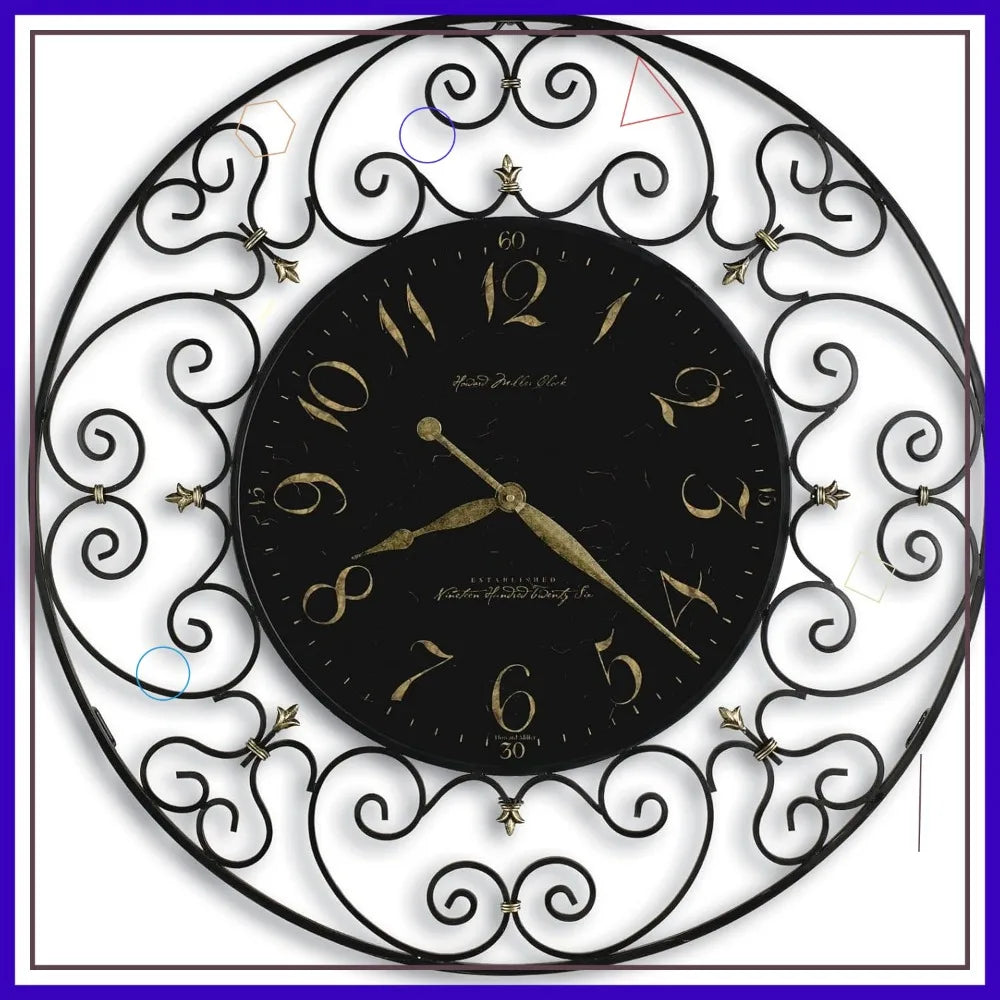 Elegant Oversized Decorative Analog Wall Clock