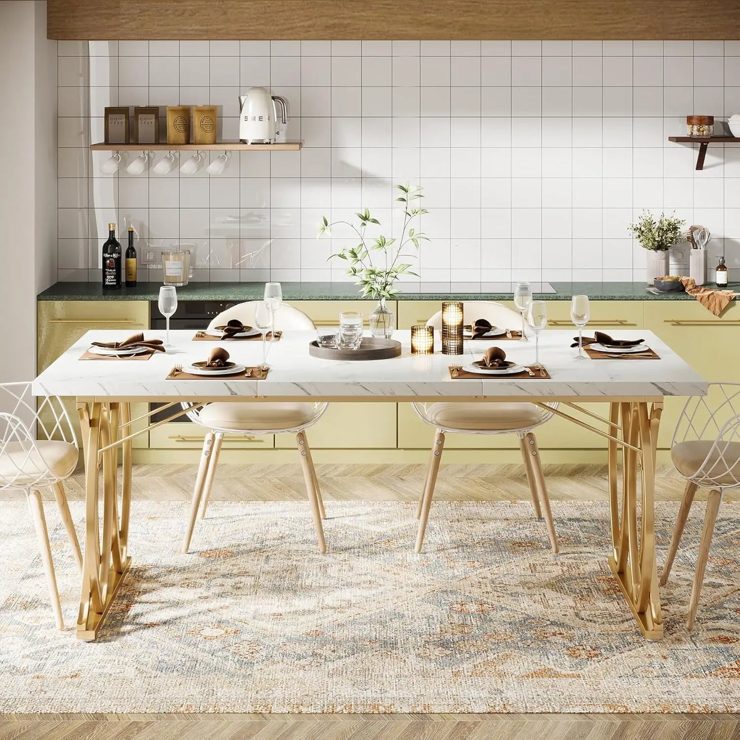 Modern Dining / Kitchen Table for 4-6 People