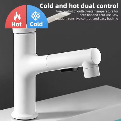Pull-Out Bathroom Sink Gargle Faucet