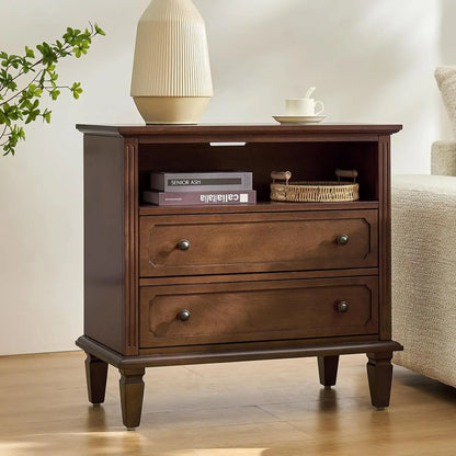 Farmhouse End Table with Charging Station