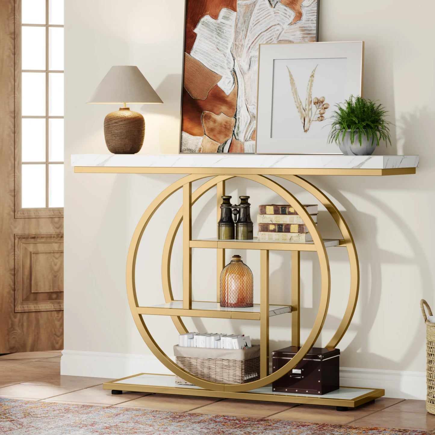 4-Tier Entryway Table,