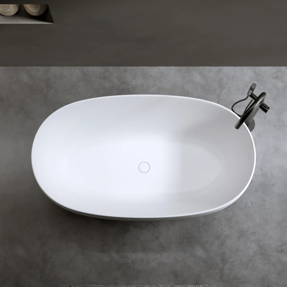 47'' Modern Independent Surface Resin Stone Bathtub