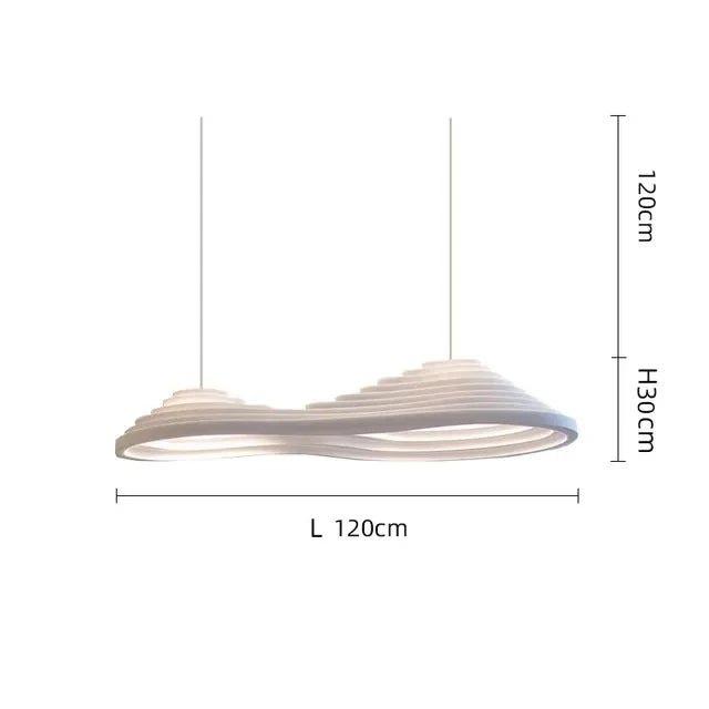 Minimalist Design Resin Pendant Lamp Nordic Wabi-sabi Led Resin Chandelier for Living Dining Room Bedroom Pendant Lamp