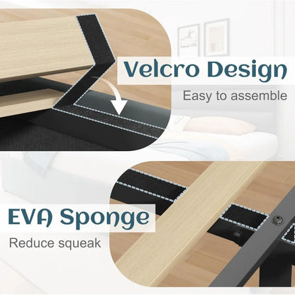 Queen Bed Frame with Storage Drawers