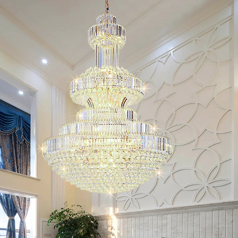 Villa Duplex Luxury Crystal Chandelier