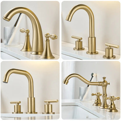 3 Holes Nordic Style Basin Faucet