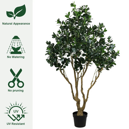 7.2FT Artificial Silk Tree with Lifelike Leaves