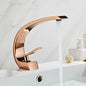 Curved Bathroom Basin Faucet