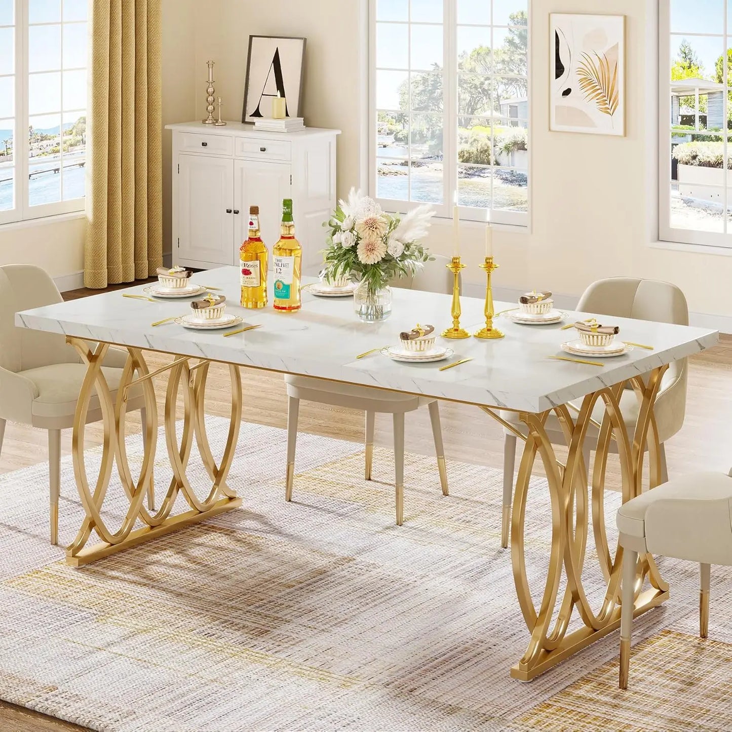 Modern Dining / Kitchen Table for 4-6 People