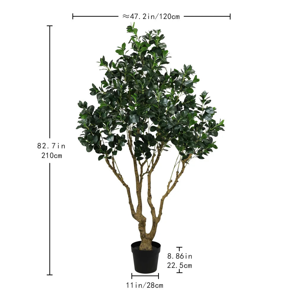 7.2FT Artificial Silk Tree with Lifelike Leaves