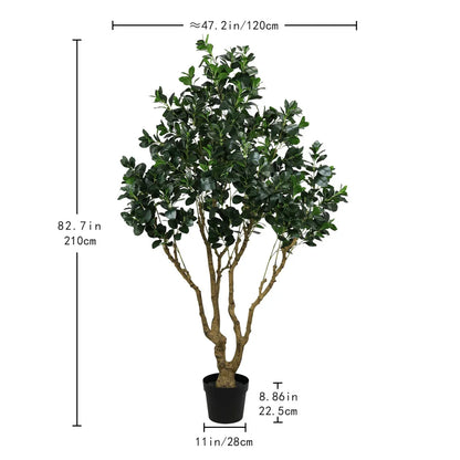 7.2FT Artificial Silk Tree with Lifelike Leaves