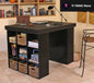 Project Center Desk with Two 9-Cubby Bookcase Sides