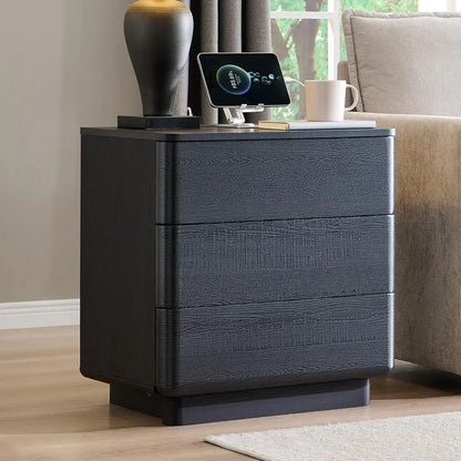 Dual Nightstand Set with Charging Station