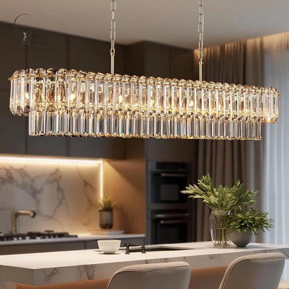 Gold Crystal Chandelier