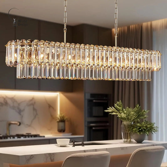 Gold Crystal Chandelier