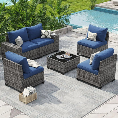 Outdoor Patio Furniture Set with 44'' Fire Pit Table