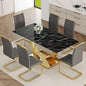 Marble Dining Table Set for 6