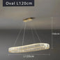 Modern Luxury Crystal Ring Chandelier
