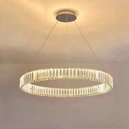 Modern Luxury Crystal Ring Chandelier